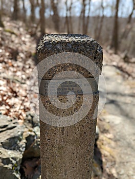 Appalachian trail marker