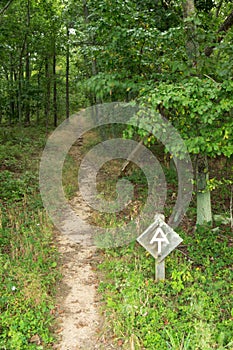 Appalachian Trail Sign on the Blue Ridge Parkway