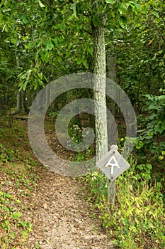 Appalachian Trail Sign on the Blue Ridge Parkway