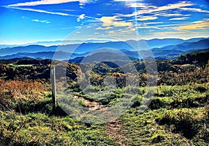 Appalachian Trail view of the Mountains