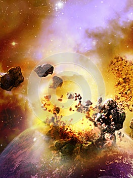 Appalling planet explosion photo