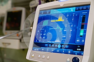 Apparatus artificial lung ventilation. monitor.