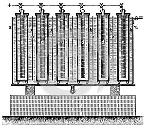 Apparatus for chlor-alkali electrolysis.