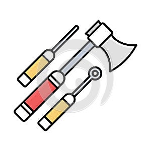Apparatus fill inside vector icon which can easily modify or edit