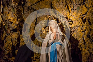 Apparition of the Blessed Virgin Mary in the grotto of Lourdes