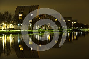 Appartement buildings on the shore of the Zuid Willemsvaart photo