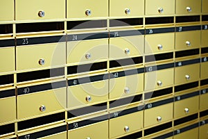 Appartment letter boxes