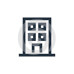 appartments icon vector from property concept. Thin line illustration of appartments editable stroke. appartments linear sign for