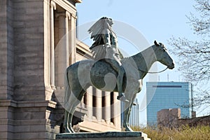 Appeal of the Great Spirit, statue, Boston, Ma