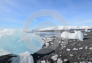 Appealing landscape of glaicers and icecap glaciers