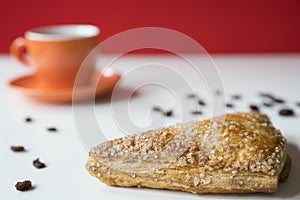 Appelflap, apple turnover, typical sweet snack from The Netherlands