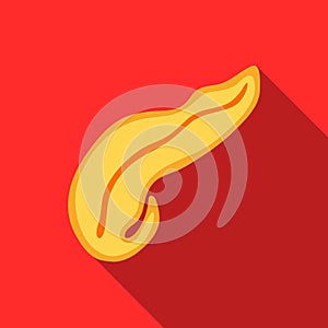 Appendicitis icon, flat style