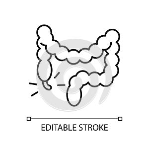 Appendicitis linear icon