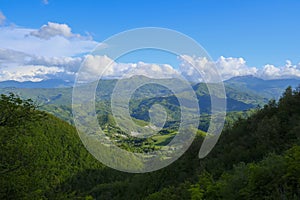 Appennies Tosco-Emiliano national park Monte Fuso. natural background. Travel concept photo