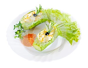 Appetizer food, salad