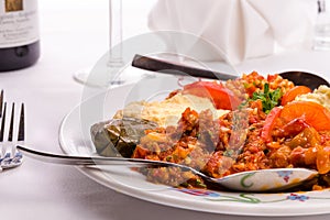 Appetizer Sampler Plate with Turkish Ezme, Hummus, Babaganoush a