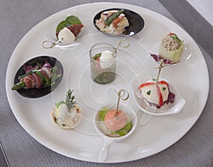 Appetizers canapes