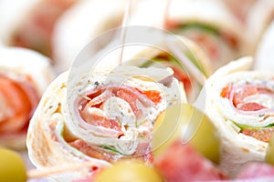 Appetizers at wedding table