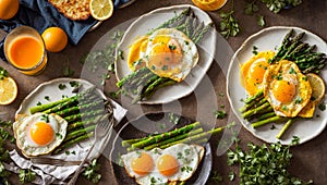 appetizing appetizing fried eggs, dinner homemade meal plate organic fresh healthy cuisine