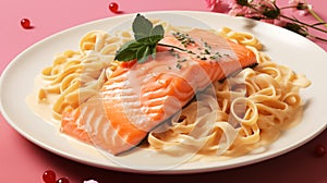 Pasta with trout
