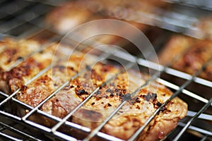 Appetizing pork-grill
