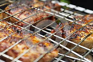 Appetizing pork-grill