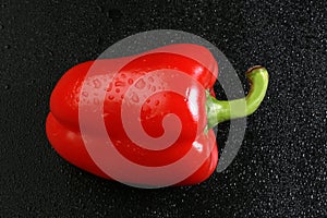 Appetizing red bell pepper