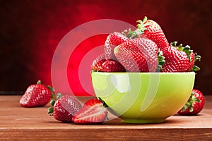 Appetizing strawberry.