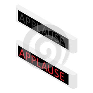 Applause warning board message