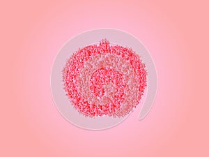 Apple abstract isolated