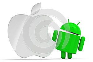 Apple and android logo