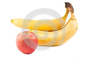 Apple and banana