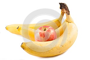 Apple and banana