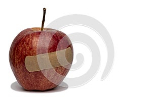 An Apple With A Bandage