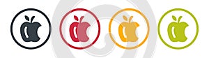 Apple bite icon