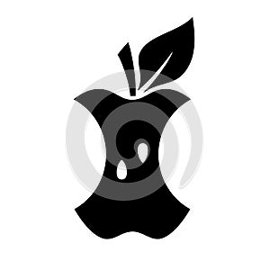 Apple bite vector icon