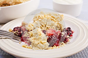 Apple and Blackberry Crumble