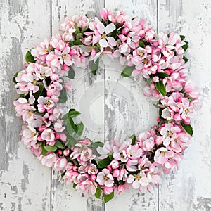Apple Blossom Wreath