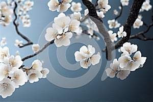 Apple blossoming tree