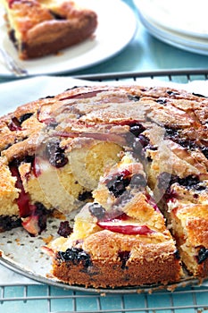 Apple and Blueberry Cake