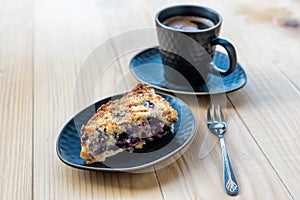 Apple Blueberry Pie and Coffee