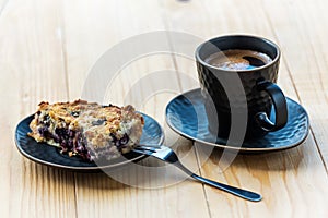 Apple Blueberry Pie and Coffee