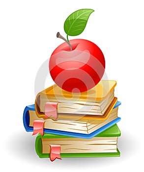 Apple and books.