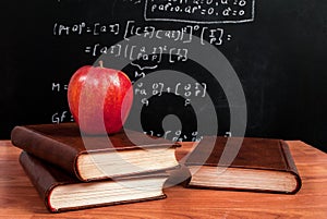 Knowledge Blooms: Red Apple, Books, and Math Equations in the Classroom