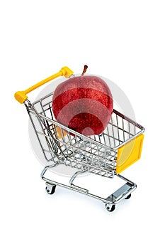 Apple in cart