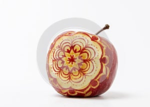 Apple carved by angkana neumayer