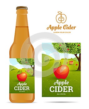 Apple cider sticker