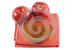 Apple cider vinegar with mother enzymes photo
