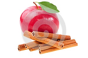 Apple with cinnamon