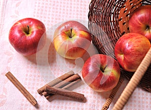 Apple with cinnamon